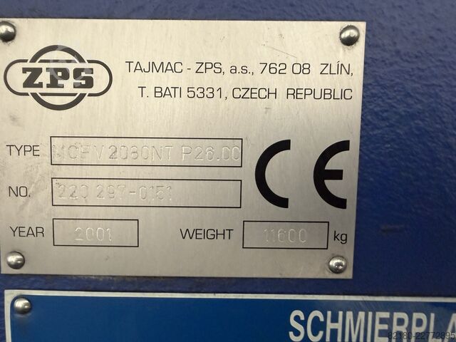 CNC verticale bewerkingscentrum TAJMAC-ZPS MCFV 2080 NT