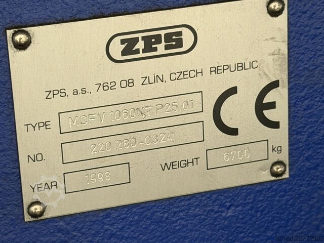 Centre d’usinage vertical CNC ZPS MCFV 1060 NT