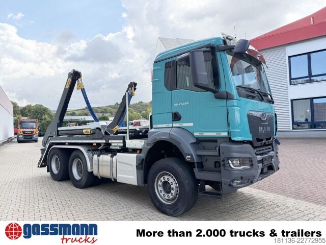 Kiepwagen MAN TGS 26.520 6x4 BL, Hyva Tele-Absetzanlage TS 2018