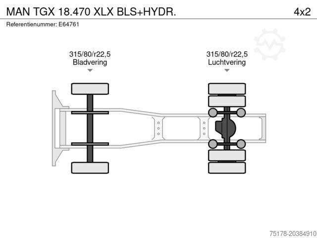Estándar-SZM MAN TGX 18.470 XLX BLS+HYDR.