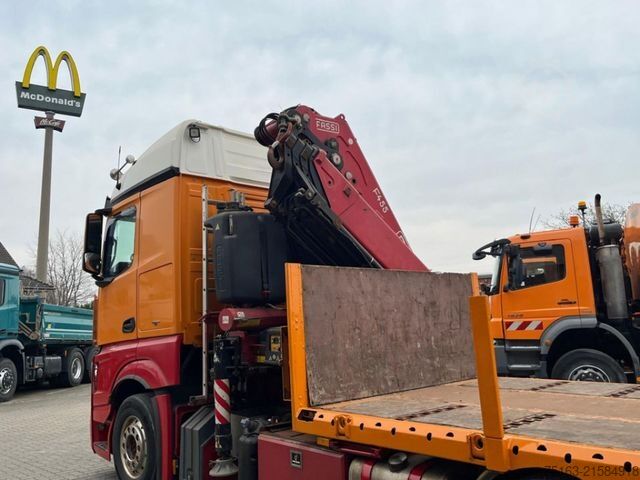 Flatbed truck MERCEDES-BENZ Actros neu 2558 L 6x2 Pritsche Kran Fassi 445 45