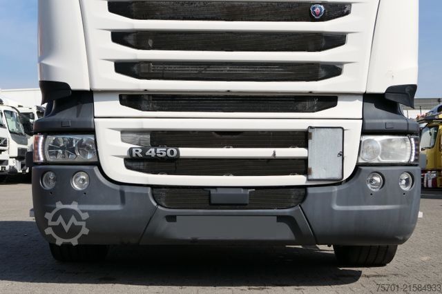 Swap body truck SCANIA R 450 BDF Retarder Lift-/Lenkachse 2 XL-Tank