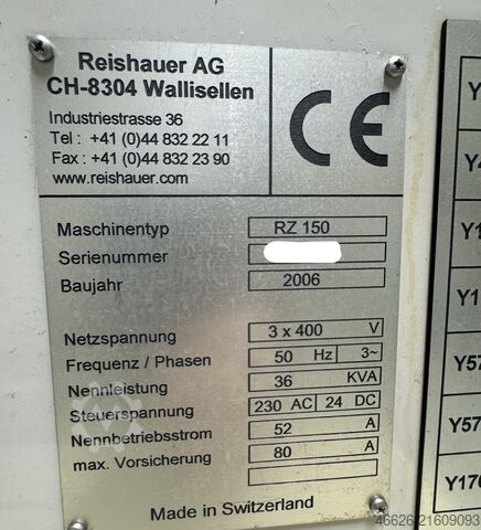 μηχανή λείανσης οδοντωτών τροχών Reishauer RZ 150