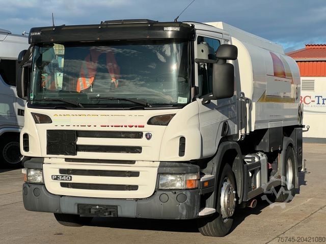 Tankwagen SCANIA P 340 * ESTERER * OBER-/UNTER * 2 KAMMER * KLIMA