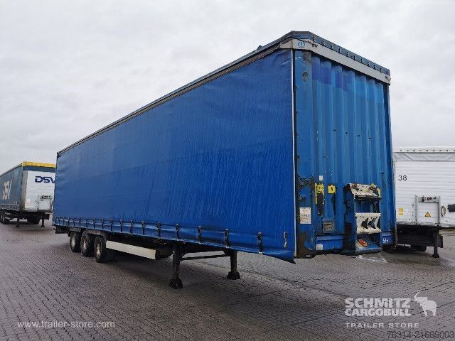 Open semitrailer with tarp Krone Curtainsider Mega