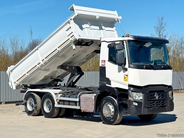 Tipper truck RENAULT C 430 KIPPER 5,30 m + BORDMATIC / 6x4 * TOP