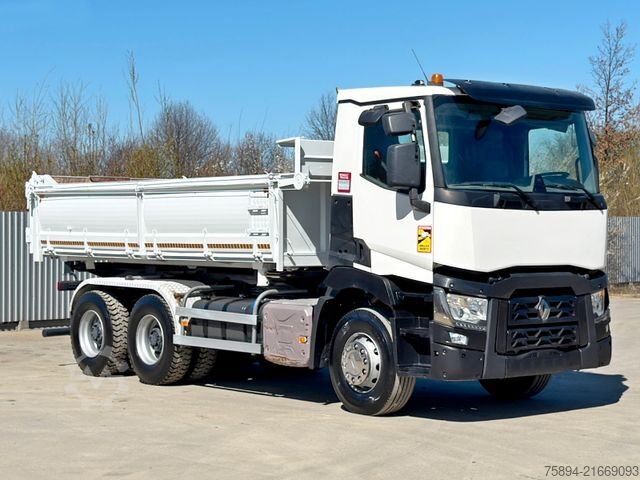 Tipper truck RENAULT C 430 KIPPER 5,30 m + BORDMATIC / 6x4 * TOP