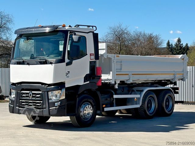 Tipper truck RENAULT C 430 KIPPER 5,30 m + BORDMATIC / 6x4 * TOP