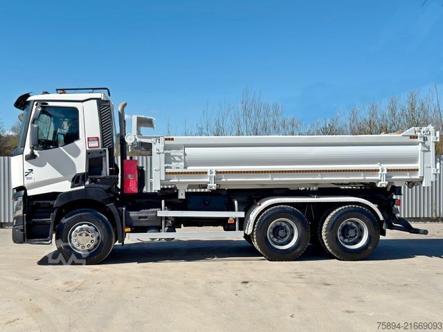Tipper truck RENAULT C 430 KIPPER 5,30 m + BORDMATIC / 6x4 * TOP