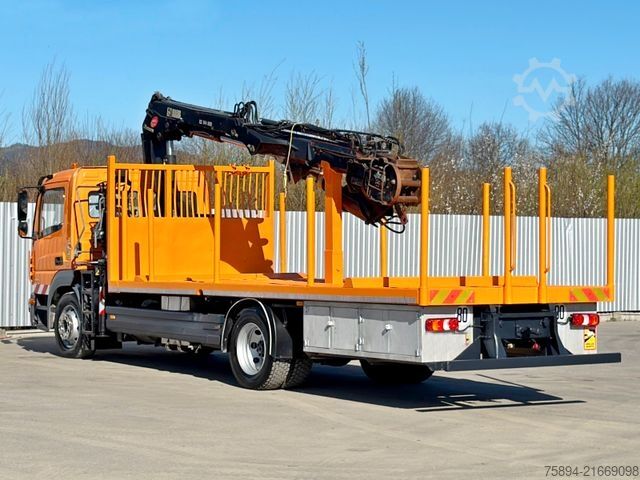 Truck mounted crane MERCEDES-BENZ ATEGO 1324 * HIAB 144 B - DUO + Bohrgerät * TOP