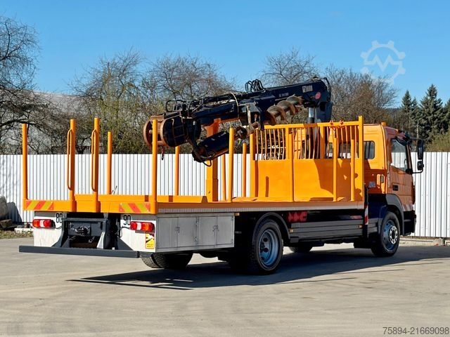 Truck mounted crane MERCEDES-BENZ ATEGO 1324 * HIAB 144 B - DUO + Bohrgerät * TOP