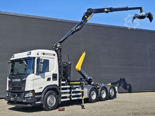 Haakarmsysteem Scania G460 XT 8x4/4 / PALFINGER EPSILON + CONTAINER S...