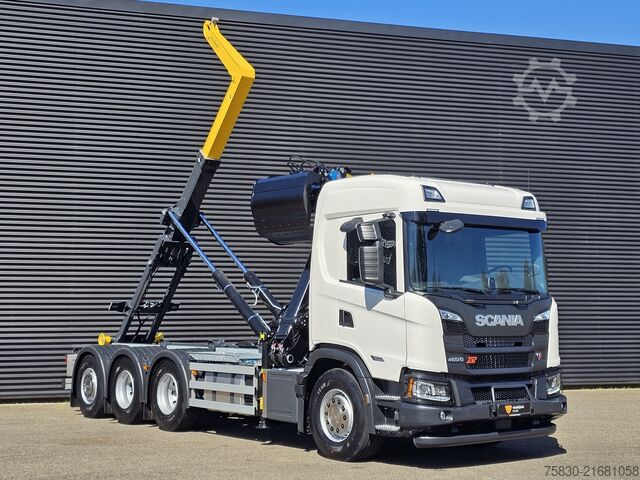 Haakarmsysteem Scania G460 XT 8x4/4 / PALFINGER EPSILON + CONTAINER S...