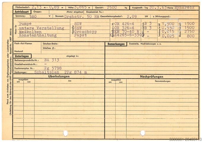 Machine d'essais de traction universelle Losenhausenwerk Düsseldorf-Grafenberg UHP 60