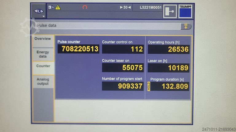 Lazer kesim makinesi TRUMPF 24KW TruLaser 5030 Fiber