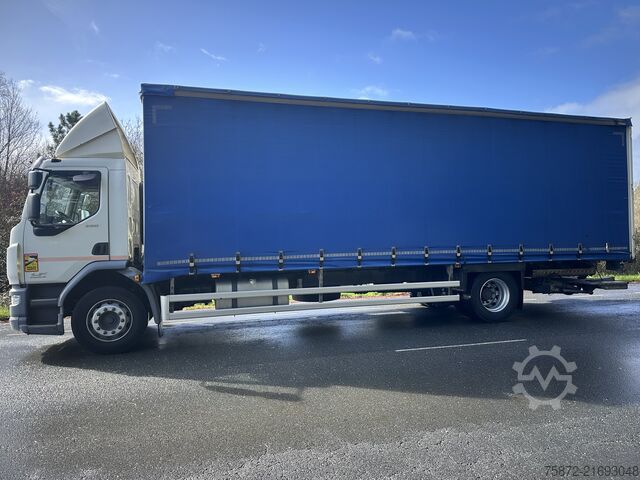 Flatbed truck with tarp DAF LF 290 EURO 6 TAULINER