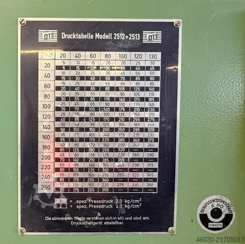 Prensa de chapa Ott 300 K 2513