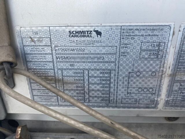 Prelate glisante Schmitz Cargobull SCB*S3T / Coil / Tautliner / Disc Brakes