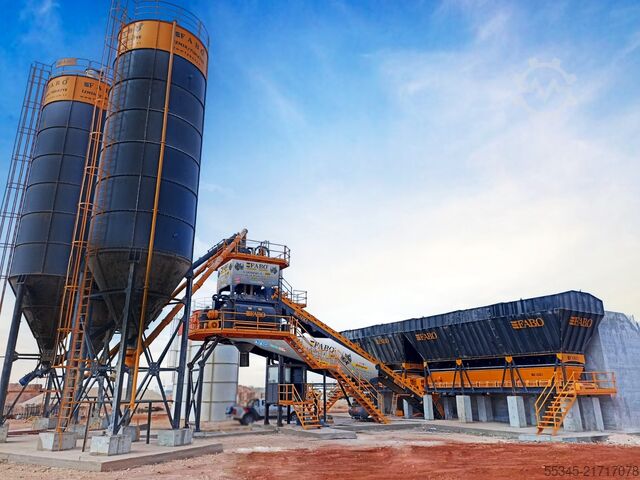 Betoncentrale / betonfabriek FABO Concrete Batching Plant 180 m3 Compact Concrete Batching Plant