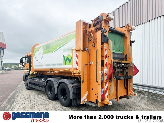 Camião de lixo MAN TGS 26.400 6X4 BL, Seilabroller, Haller Lotos,