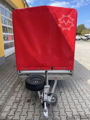 Remorcă deschisă cu prelată SARIS PS 1513 Hochlader Plane Auffahrschienen