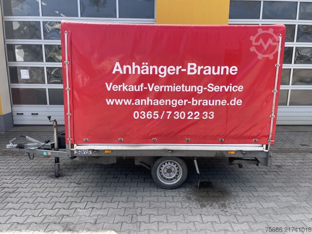 Remorcă deschisă cu prelată SARIS PS 1513 Hochlader Plane Auffahrschienen