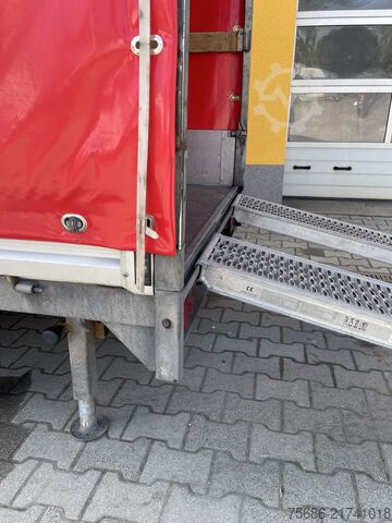 Remorcă deschisă cu prelată SARIS PS 1513 Hochlader Plane Auffahrschienen