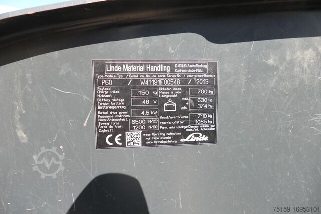 Other linde P 60 Z Schlepper Batterie 16/2019 3-Rad