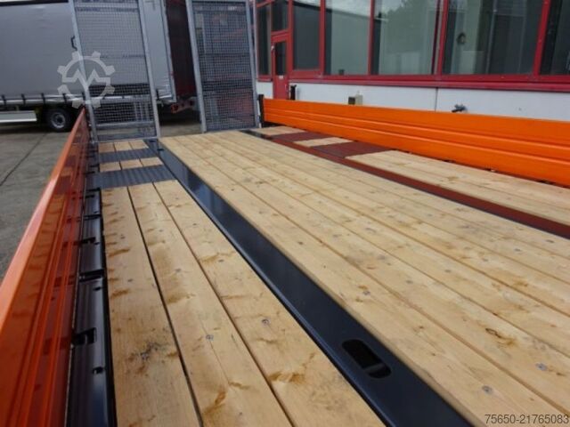 Alçak şasi römork Möslein TTT 13- 6,28 Orange  Neuer Tandemtieflader 13 t GG