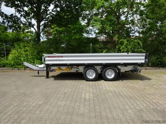 Remorque à benne basculante Möslein TTD11 weiß  neuer Tandem 3- Seitenkipper Tieflader-- Neufahrzeug --