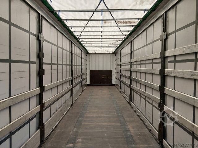 Nyitott ponyvás félpótkocsi Krone SDP 27 eLG50-CS MEGA Liftachse Duomatic