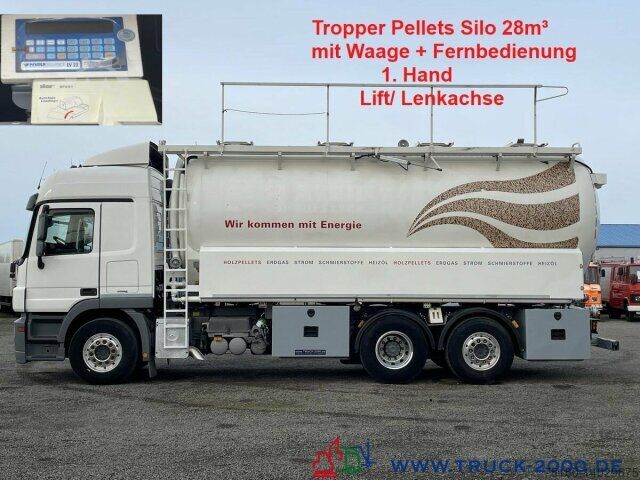 Mercedes-Benz Actros 2544 Silo Holz Pellets 28m³ inkl. Waage