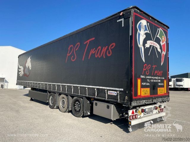 Öppen semitrailer med kapell Schmitz Cargobull Semitrailer Curtainsider Varios