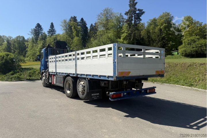 Γερανός τοποθετημένος σε φορτηγό Scania R124 470PS 6x2*4 HIAB 220 C-4 / Swiss-Vehicle