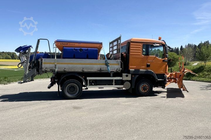 Τρίπλευρο ανατρεπόμενο φορτηγό MAN TGM 13.290 4x4 Kipper Kommunal / Swiss-Vehicle