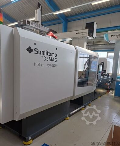 μηχανή χύτευσης με έγχυση Sumitomo DEMAG IntElect 2  350/830-2200 mit Roboter-Sys