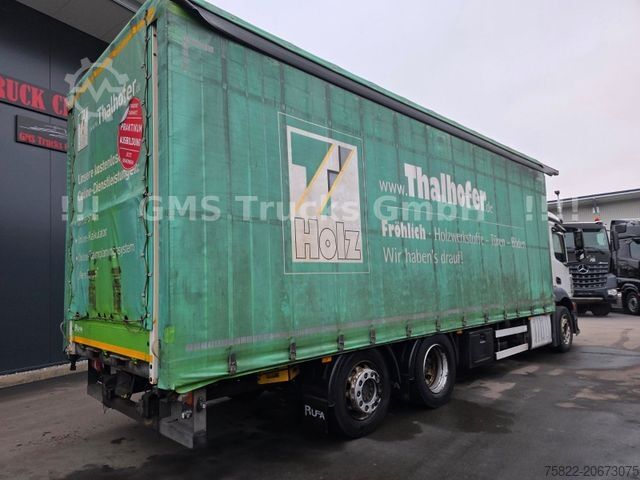 Camião plataforma com lona MERCEDES-BENZ Antos 2540 / Lenkachse / Load 15,3ton