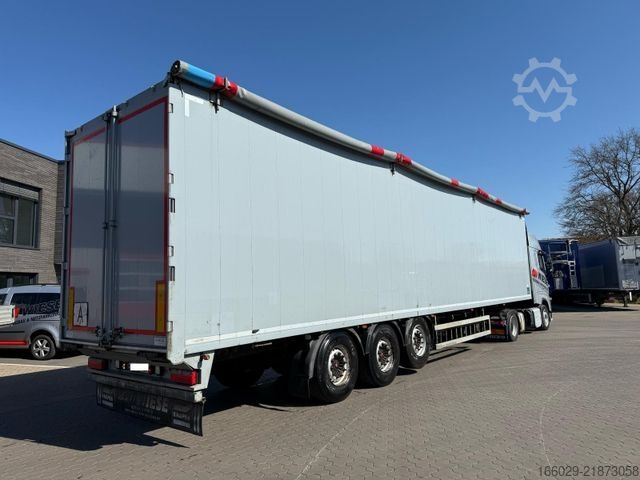 Yürüyen tabanlı yarı römork KNAPEN K100 Schubboden 92m³ 10 mm Boden, top Zustand