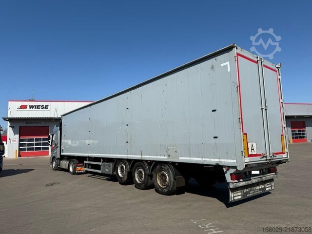 Yürüyen tabanlı yarı römork KNAPEN K100 Schubboden 92m³ 10 mm Boden, top Zustand
