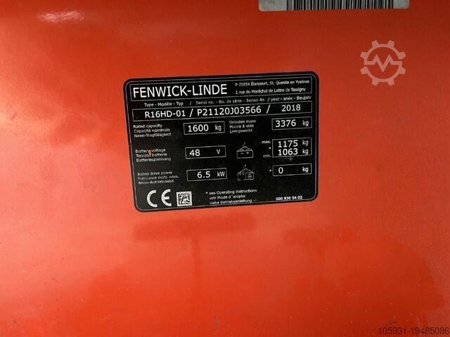 Tehergépkocsi Linde R16HD-01