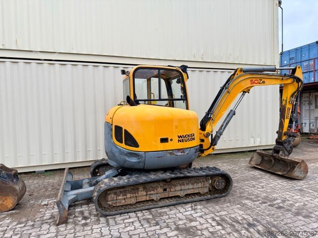 Minigrävare WACKER Neuson 50Z3 / 2014 BJ / 2 x Löffel