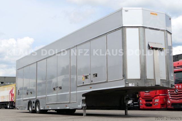 Semirreboque porta-carros  Rolfo S2 geschloss. Autotransp. Hubdach Lifbühne