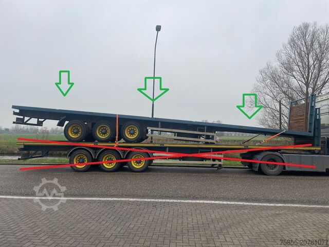 Plataforma remolque Haan OPL45 Heavy Duty (45Ton) / Rungen-Potholes /BPW...