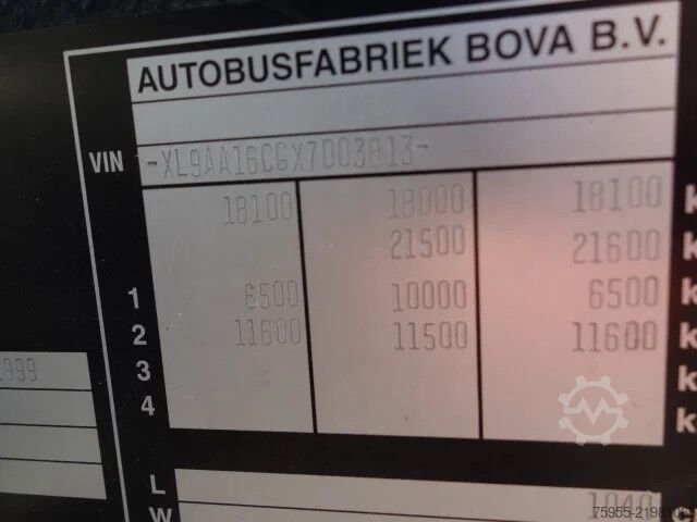 Autocarro de turismo VDL Bova FD10-3 37 PERS,AIRCO,WC,MANUALEGEAR,DAF330PK AT...