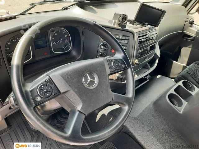 Ladbil med lad MERCEDES-BENZ 1324 L ATEGO Hegla-Glasreff Kran PK10002 Funk