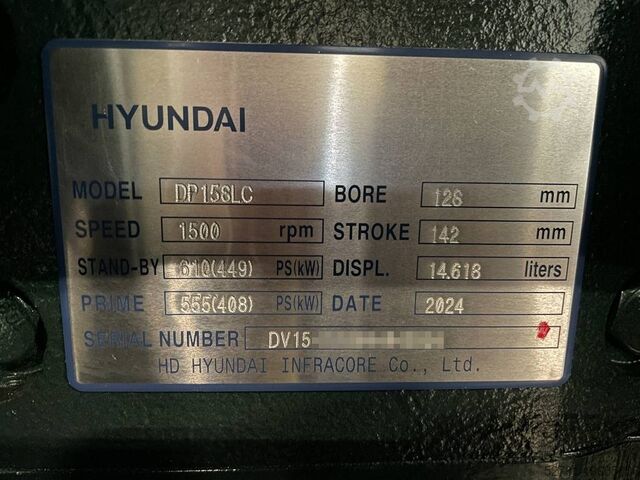 Aggregeret Doosan DP158LC - 510 kVA Generator - DPX-19855