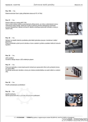 Kenar bantlama makinesi Format-4 tempora F600