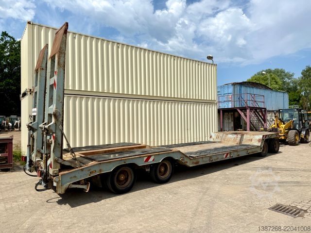 Remorcă cu platformă joasă MÜLLER-MITTELTAL TT40 Tieflader / Rampen