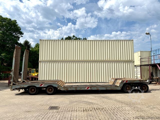 Remorcă cu platformă joasă MÜLLER-MITTELTAL TT40 Tieflader / Rampen