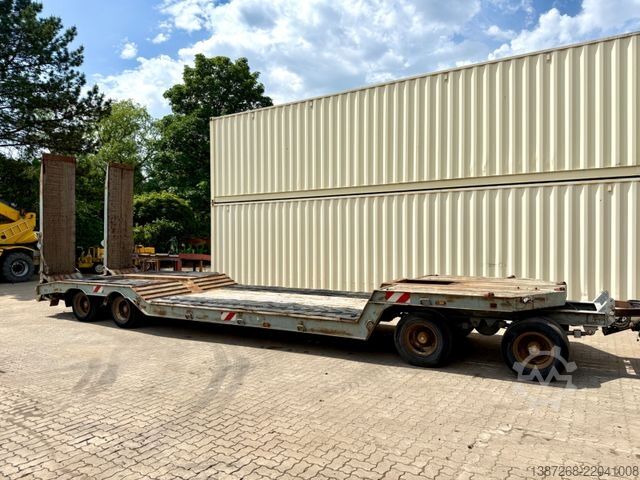 Remorcă cu platformă joasă MÜLLER-MITTELTAL TT40 Tieflader / Rampen